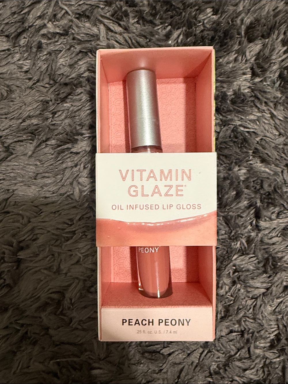 Vitamin Glaze Oil-Infused Lip Gloss — Peach Peony (Peach Pink)